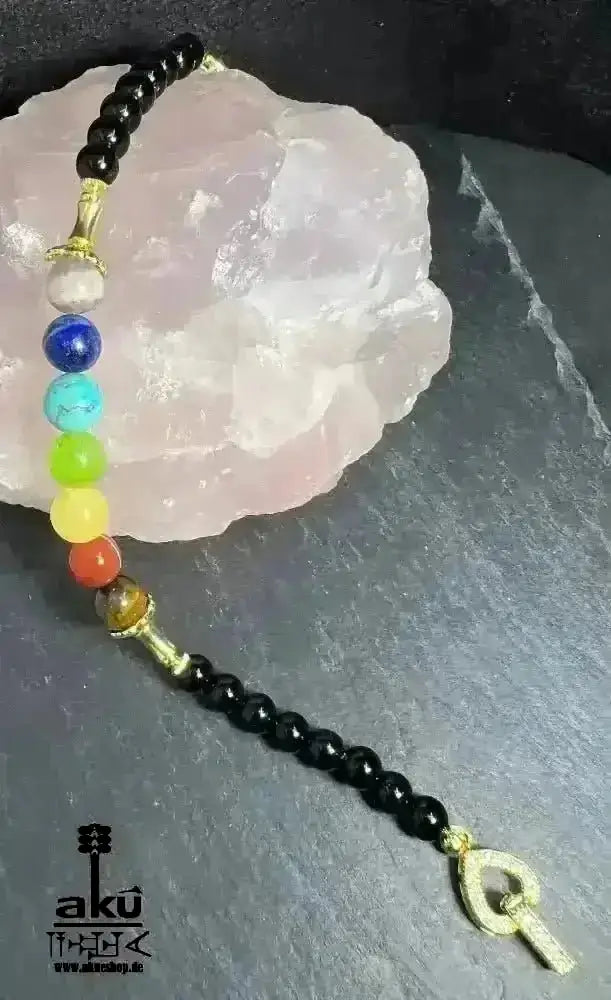 7 Chakren Armband, natürliche Edelsteine Reiki, chakren Heilungenergie, fitness geschenke - AkueShop