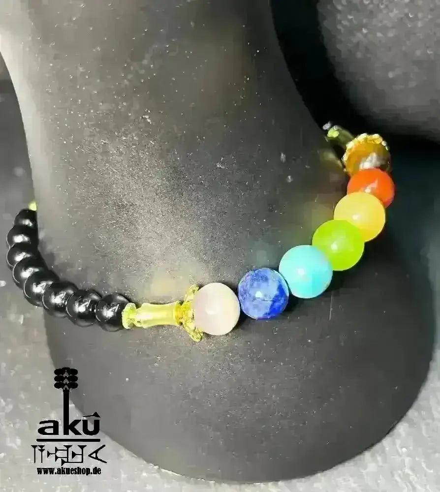 7 Chakren Armband, natürliche Edelsteine Reiki, chakren Heilungenergie, fitness geschenke - AkueShop