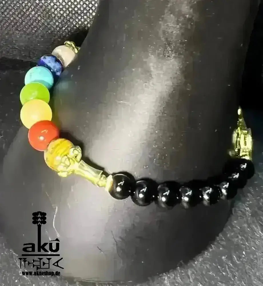 7 Chakren Armband, natürliche Edelsteine Reiki, chakren Heilungenergie, fitness geschenke - AkueShop