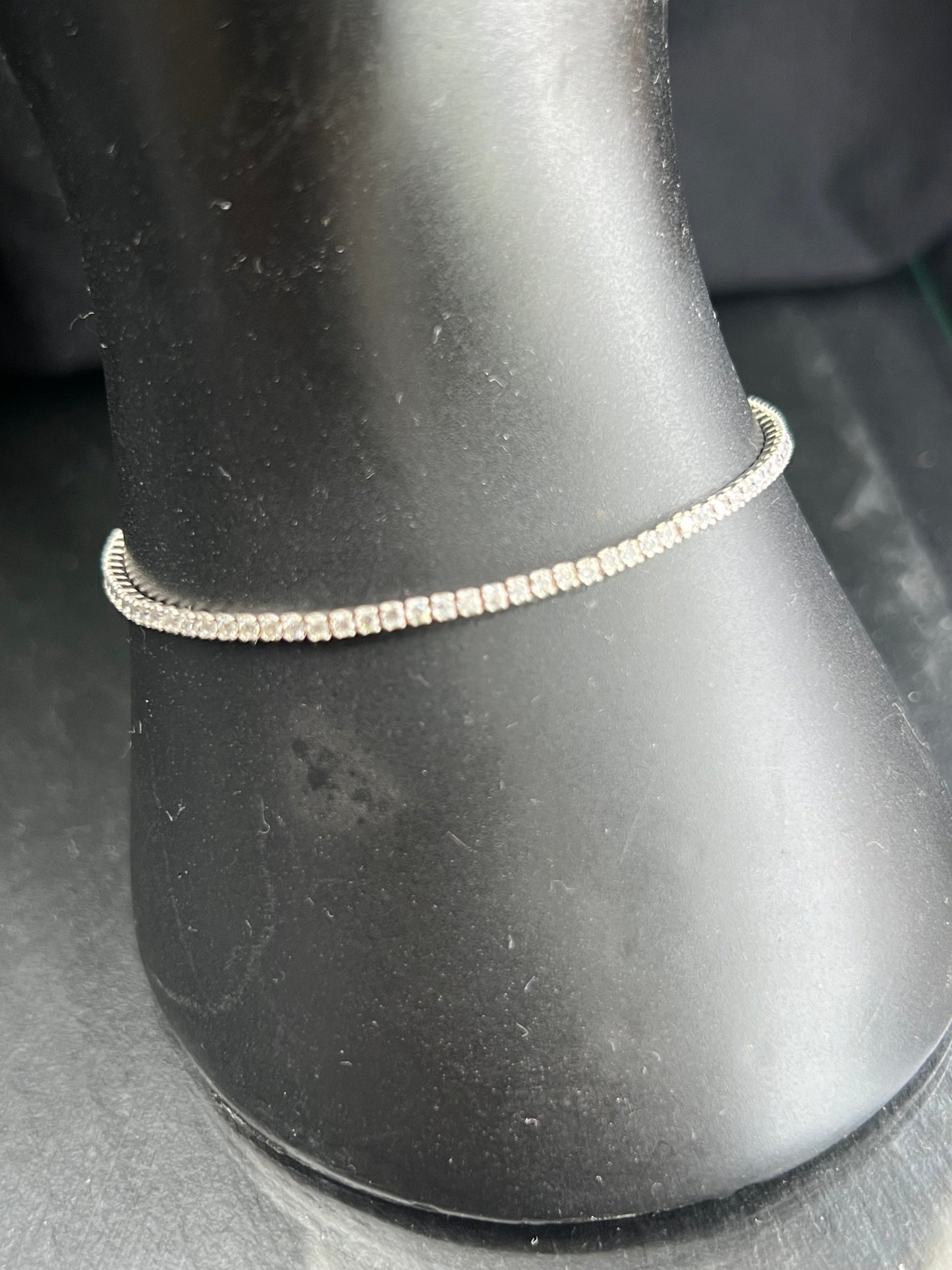 Vintage 1980s Jahren 925er Silber Tennisarmband, verstellbar Große, günstig Geschenk , Muttertag, Valentinstag, für allem mit LIEBE.