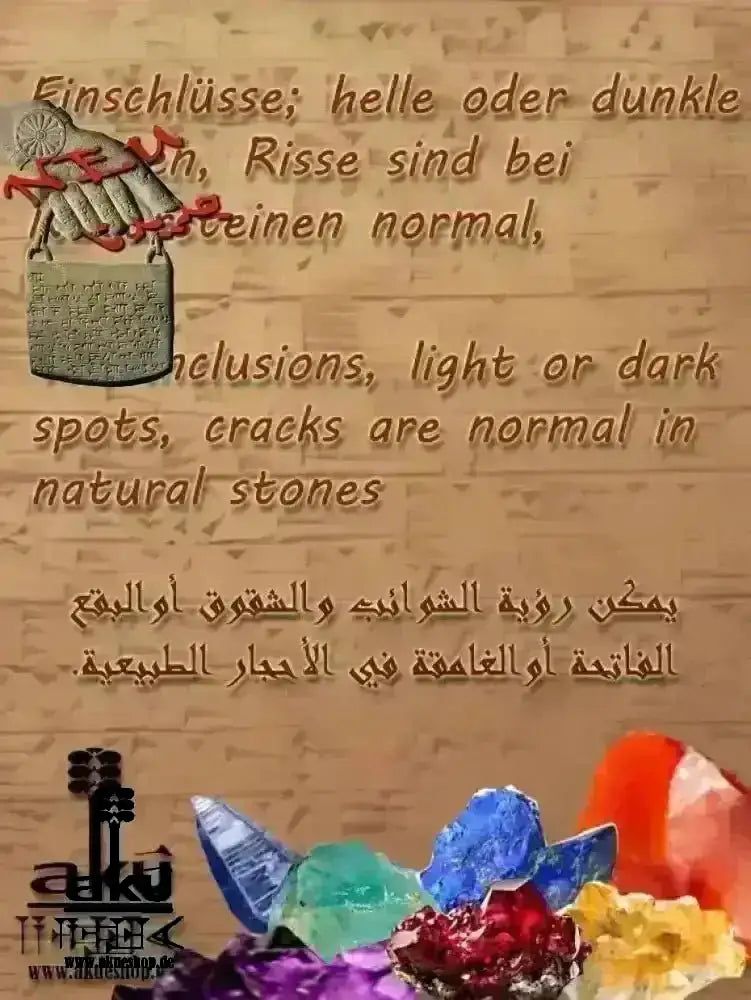 A+ Amethyst, Granat und Katzenauge Natursteine, Kronen - & Herzchakras Meditationsenergie - AkueShop