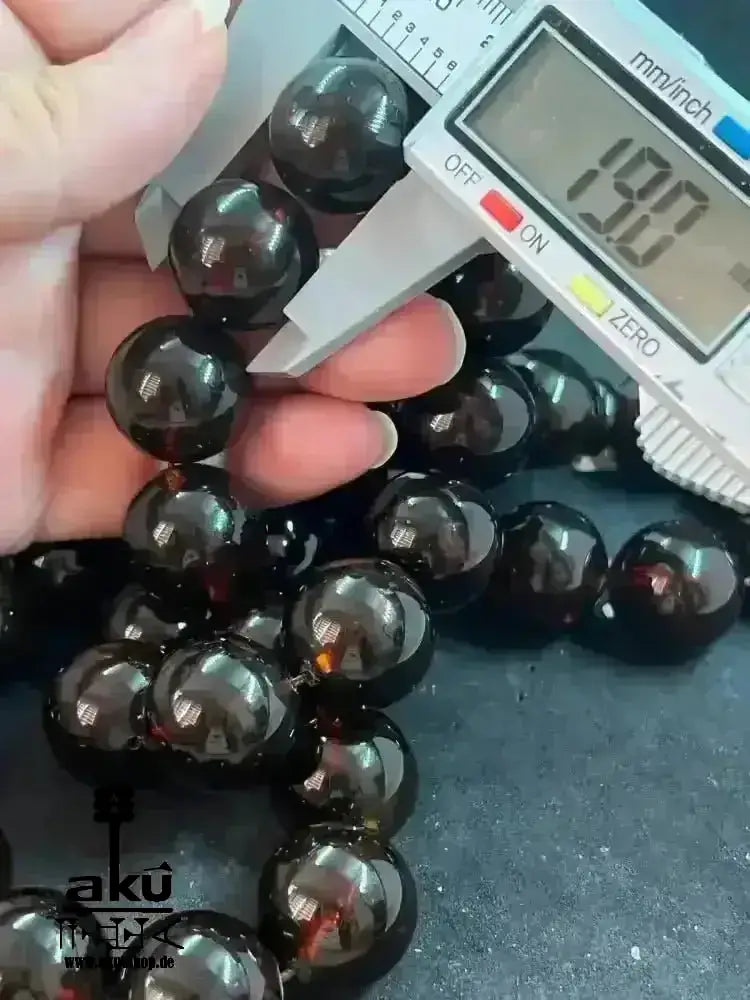 Alte Riesige Rote Bernstein-Gebetskette 19Mm Prayer Beads Amber Kehribar, Bernstein Tasbih, Islamisches, 925er silbere quaste
