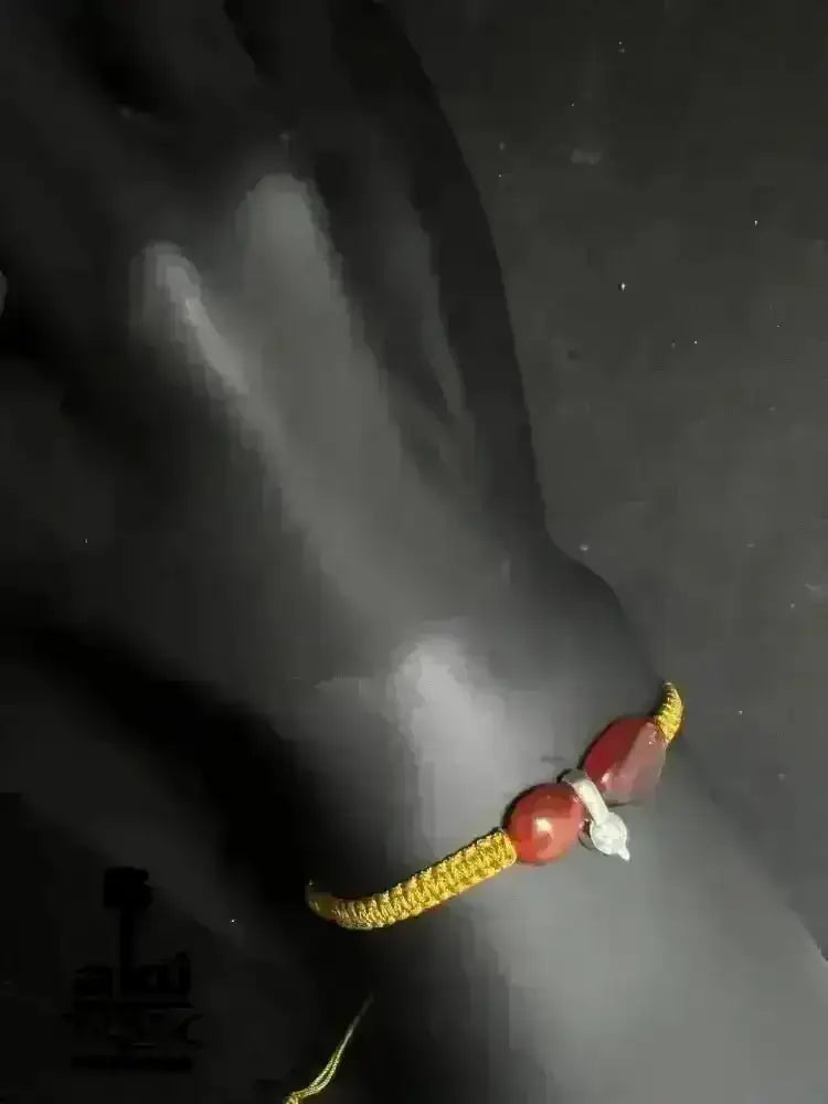 Armbänder Achat Stein, verstellbares Macreme Band, 925er Silber - AkueShop
