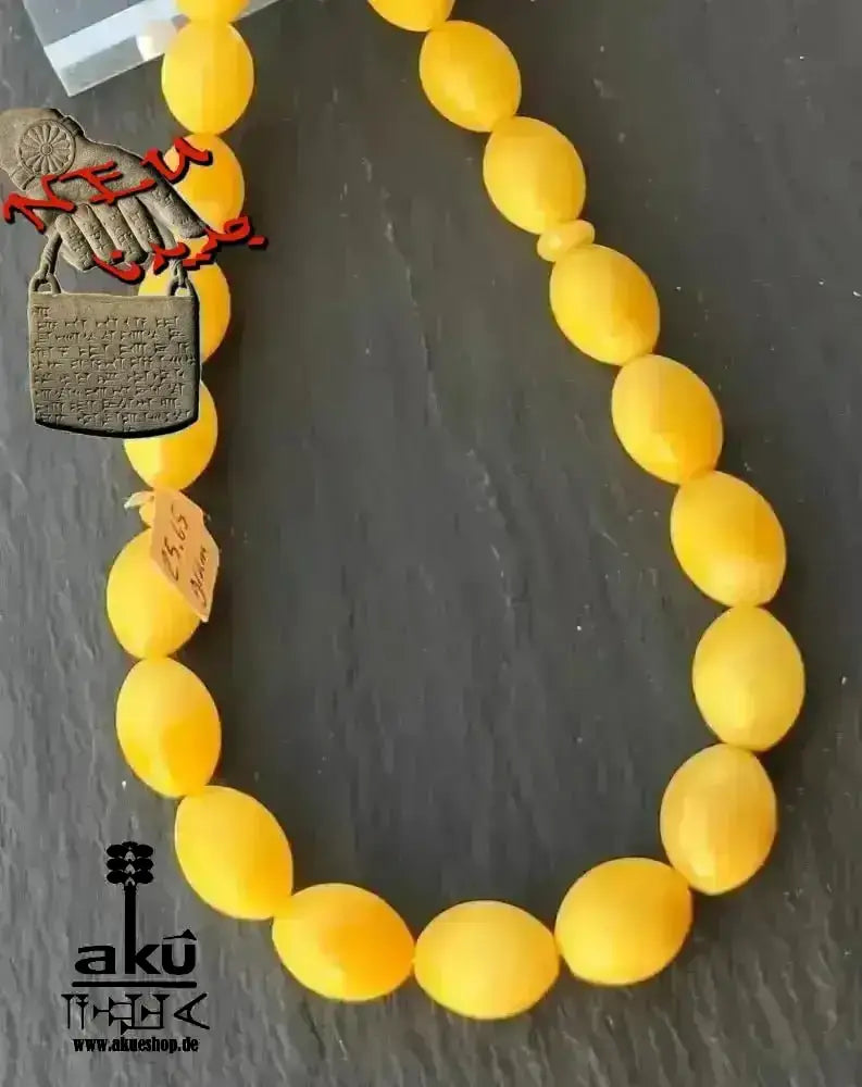 Bernstein Tesbih, Ostseebernstein, islamisches Misbaha, Kahrab, butterscotch kehribar - AkueShop