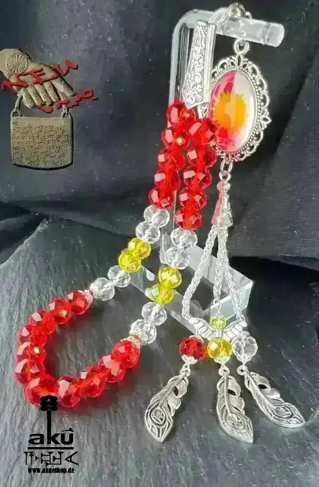 Fahne Tesbih, Irak, Saudiarabien, Syrien, Türkei, Ezdi, Kurdistan, Lebanon, Kristale 10mm, handgefertigte islamische Schmuck, Ramadan Eid Geschenke - AkueShop