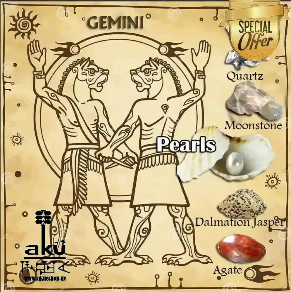 Gemini Schlusselanhänger Glücksteine Energieanhänger Harz Reiki - Meditationsenergie - AkueShop