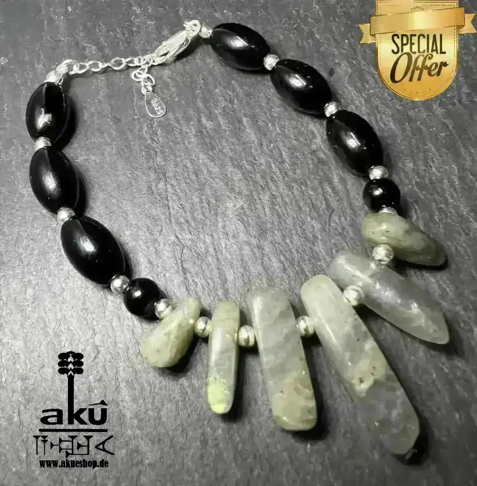 Labradoritarmband natürlichen Edelsteinen, Elegant 925 Silber, Wurzelchakra reiki, third eye chakra meditation energy - AkueShop