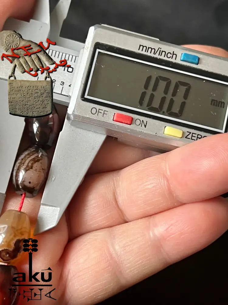 Gebetskette aus rotem Jemen-Achat 10*14mm handgefertigte Qualität aus Deutschland.