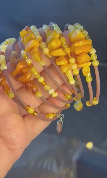 memory draht bernstein memory wire amber bracelet armband echtstein amber chips butterscotch