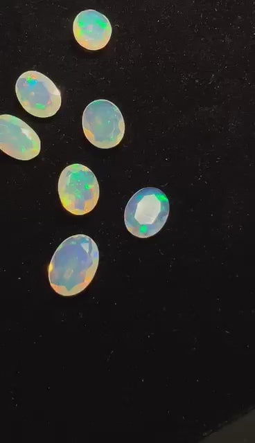 Opal lose Juwel Gemstones Edelstein Äthiopisch Welo Fullfire white schliff Faceted