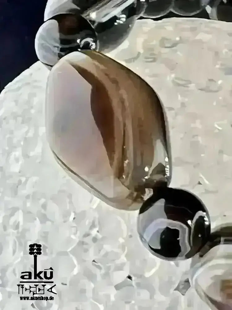 Schwarzer Sulemani Achat Glücks & Kraftstein Armband, natürliche Edelsteine, positive Wurzelchakra Meditationsenergie - AkueShop