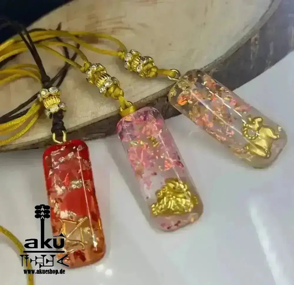 Sternzeichen Halskette, Harz handgefertigt Krebs Schütze Widder - AkueShop