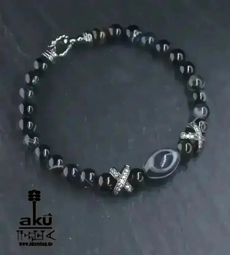 Sulemani Akik Armband Aqeeq natürlich Sülemani Achat Wurzelchakra fitness energie - AkueShop