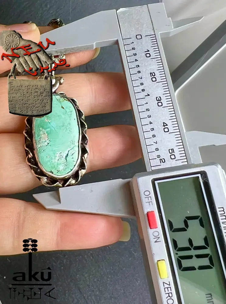 Vintage alt Türkis-Halskette 925er Silber Natürlicher Edelstein Boho Schmuck Geschenk für sie Halskette