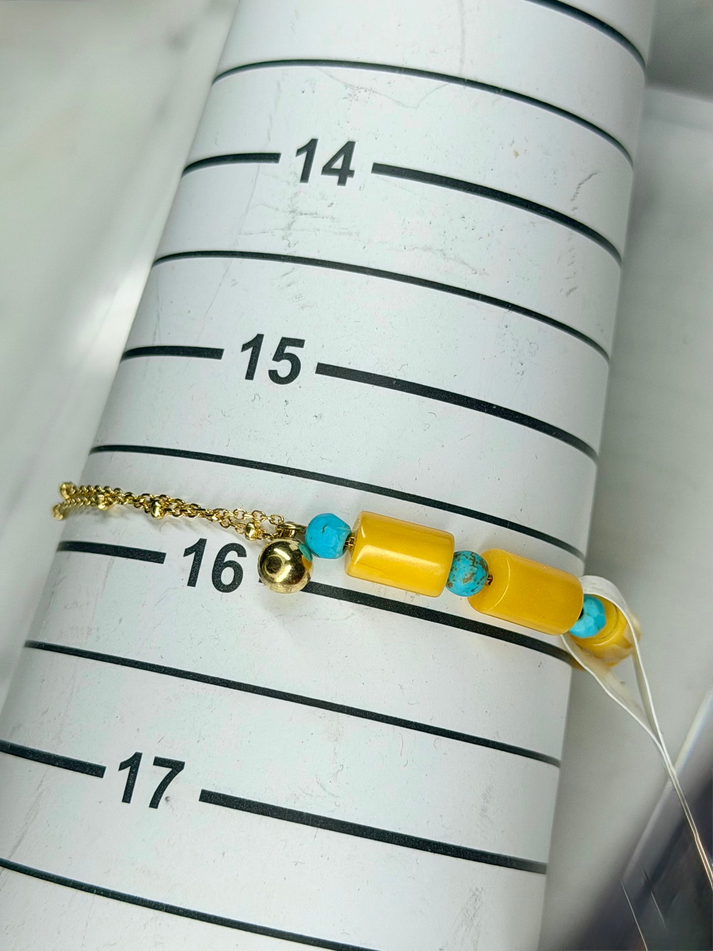Bernstein Gold 18k plattiertes Armband, mit Türkis, natuerliche Steine Schmuck