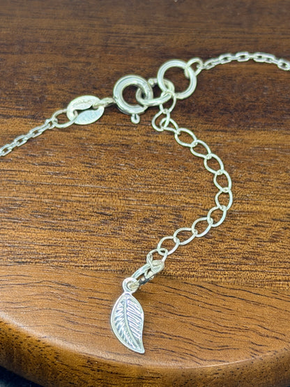 925er Sterling Silberkette mit natürlichen Achat-Nugget-Perlen in Braun