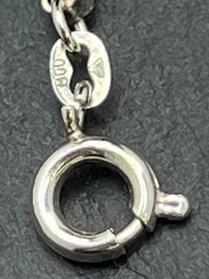 Drei Störche Halskette Vintage 800er Silber Familie Geschenke Handarbeit Halskette