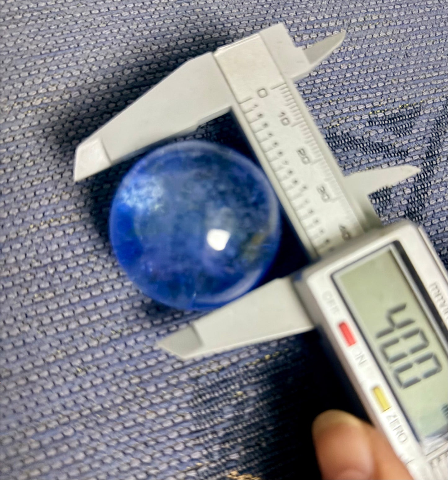 40mm blaue Kugel, 3D Planet Galaxy Kristallkugeln mit LED Holzsockel 7er Set Deko Nachtlicht.