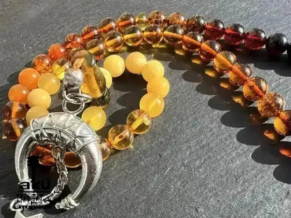 Bernstein Tesbih 66, natürlicher Ostseebernstein Regenbogen, islamische misbaha Kehribar - AkueShop