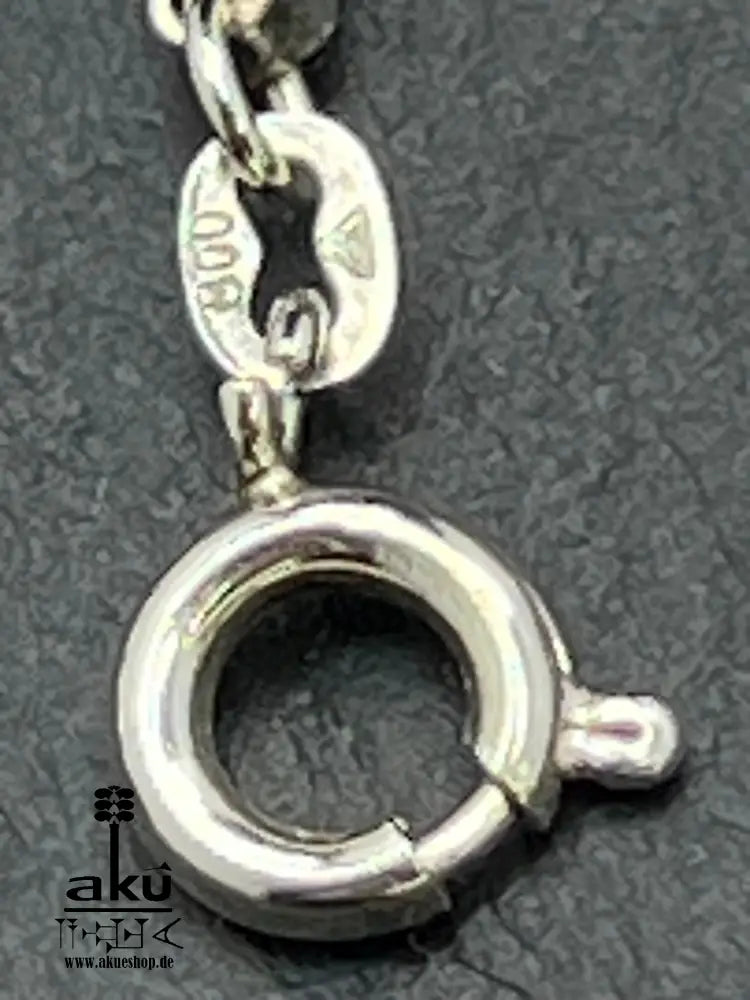 Drei Störche Halskette Vintage 800er Silber Familie Geschenke Handarbeit Halskette