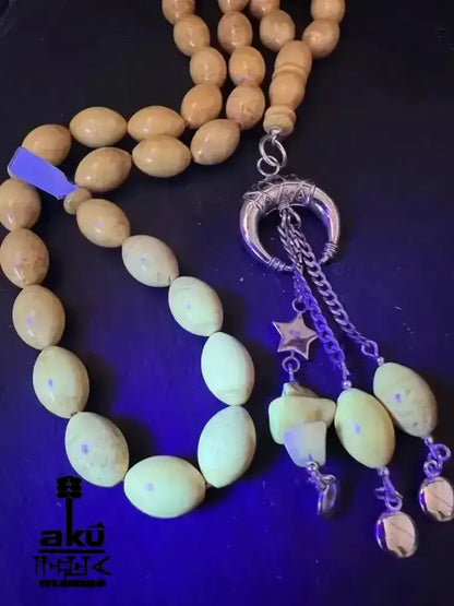 Echter Ostseebernstein Tesbih 33, islamisches Solarplexus - Chakra, Kehribar Misbaha - AkueShop