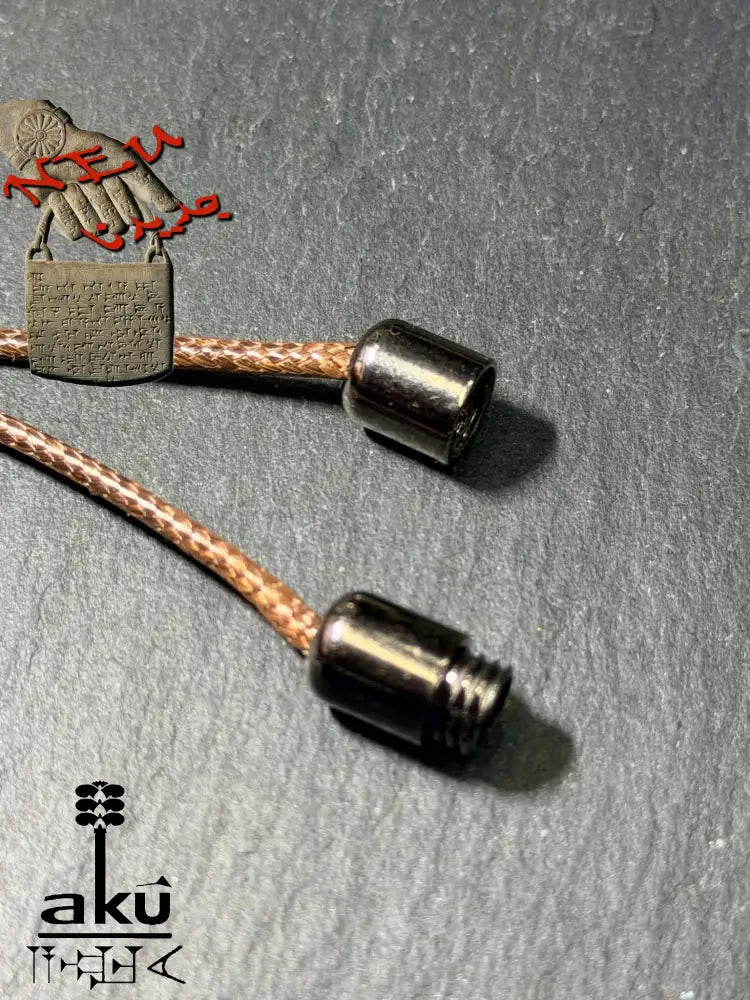 Schluss Details, braun Metal