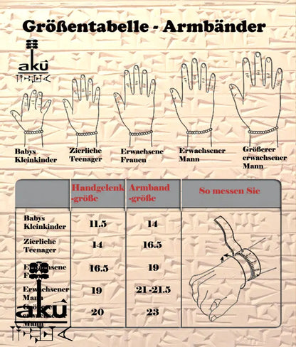 Größtabelle Armbänder, AkueShop produkte