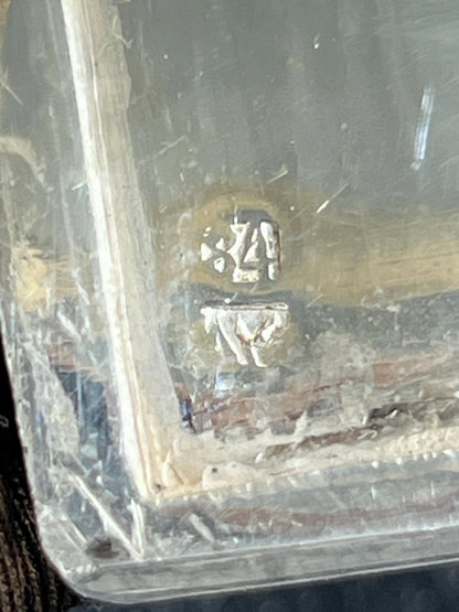 Orientalisches Vintage-Zigarettenetui 840er Silber persisches Teppichmuster