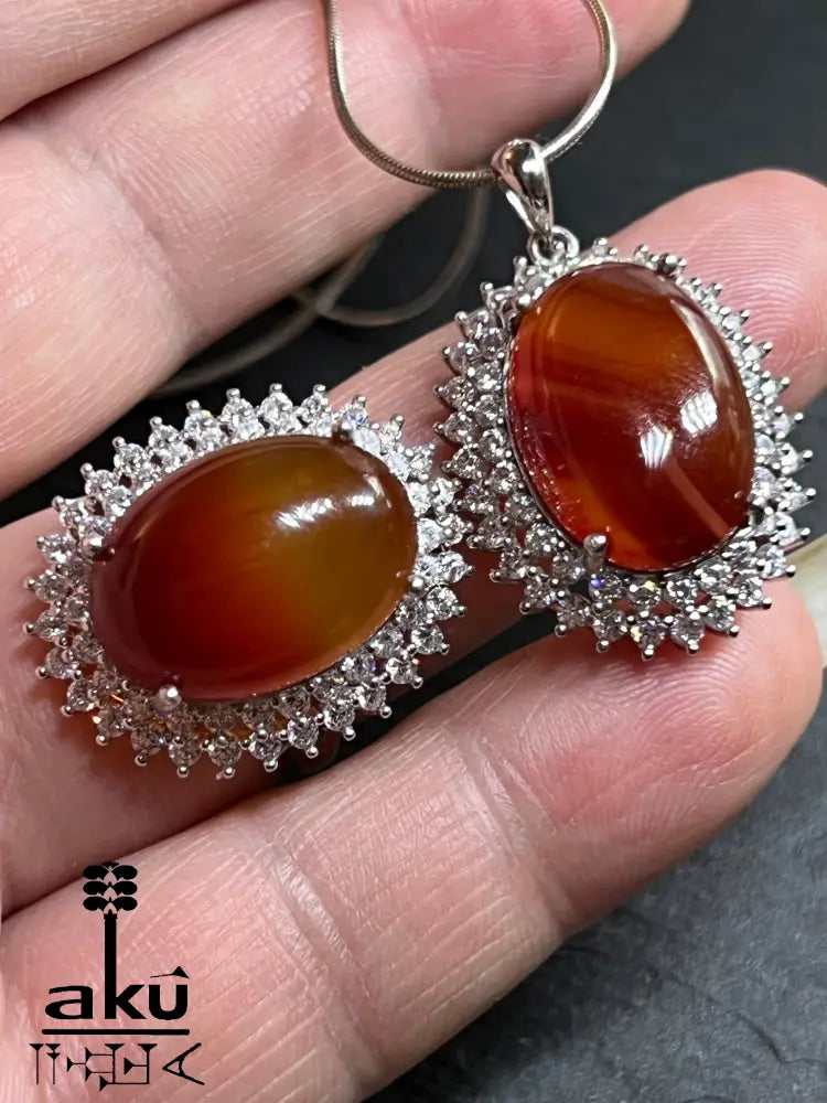 Jemenitisches Naturalist-Set in 925er Silber, Verstellbarer Ring & Anhänger