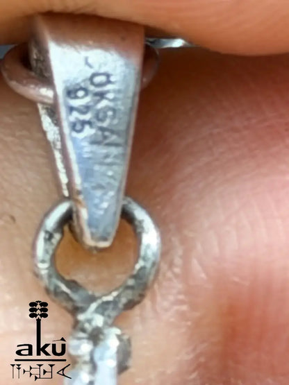Labradorit Tesbih 33, natuerlicher Edelstein, islamisches Misbaha, riesig in 925 Silber