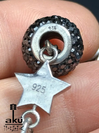Labradorit Tesbih 33, natuerlicher Edelstein, islamisches Misbaha, riesig in 925 Silber