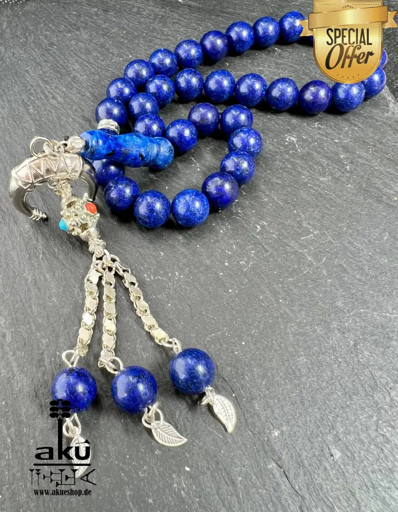 lapislazuli tesbih misbaha tasbeeh islamisch ethnic unisex männer handmade schmuck angebote reduzierte gravur