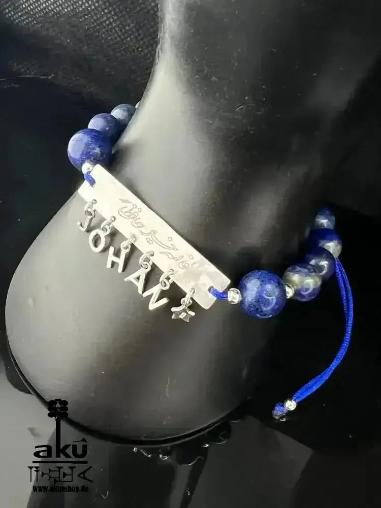 Lapislazuli Jade Achat Armband Geschenk, 925 Silber Damen personalisierte Schmuck - AkueShop