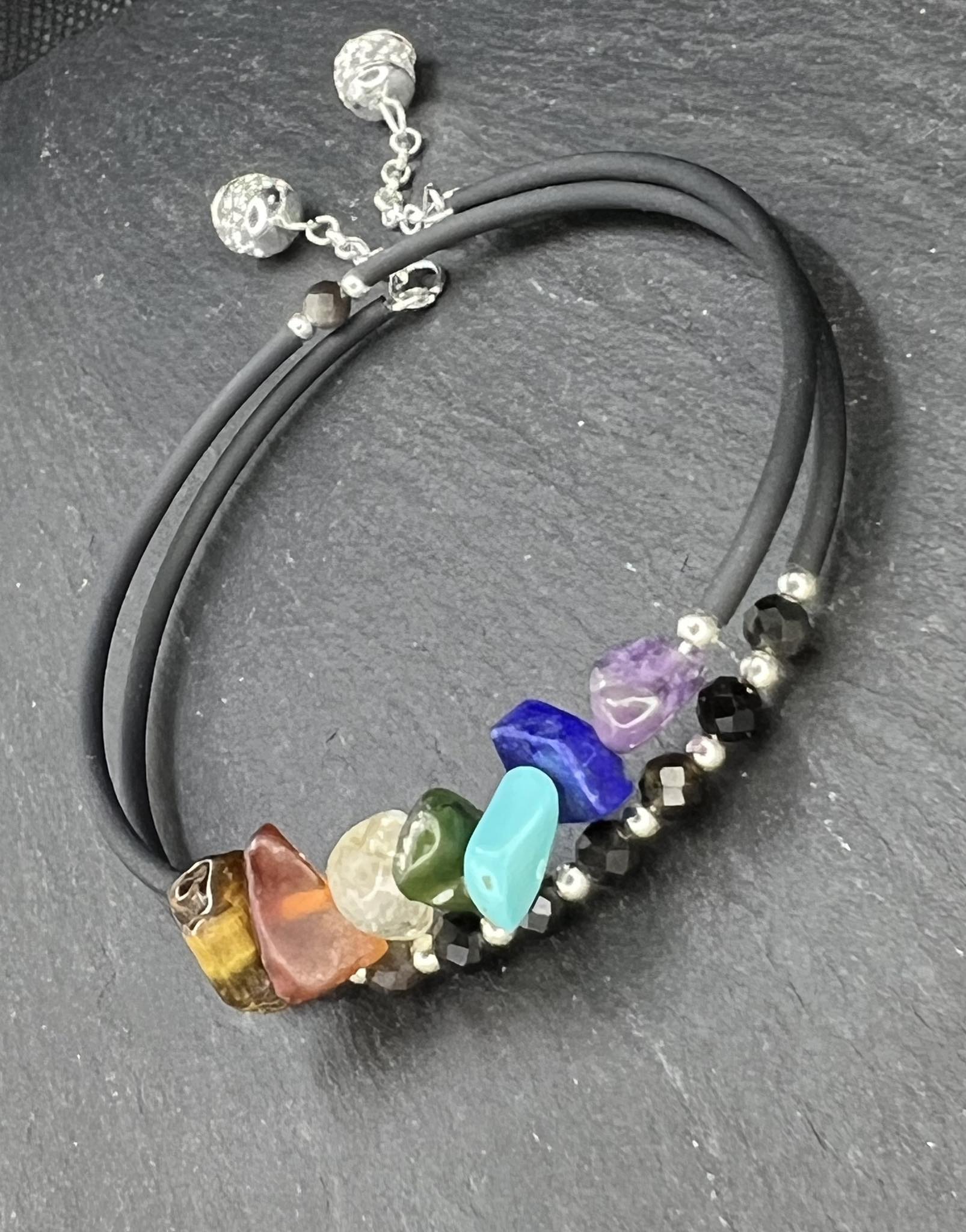 7 chakras Halskette necklace reiki heilung healing gemstones edelstein