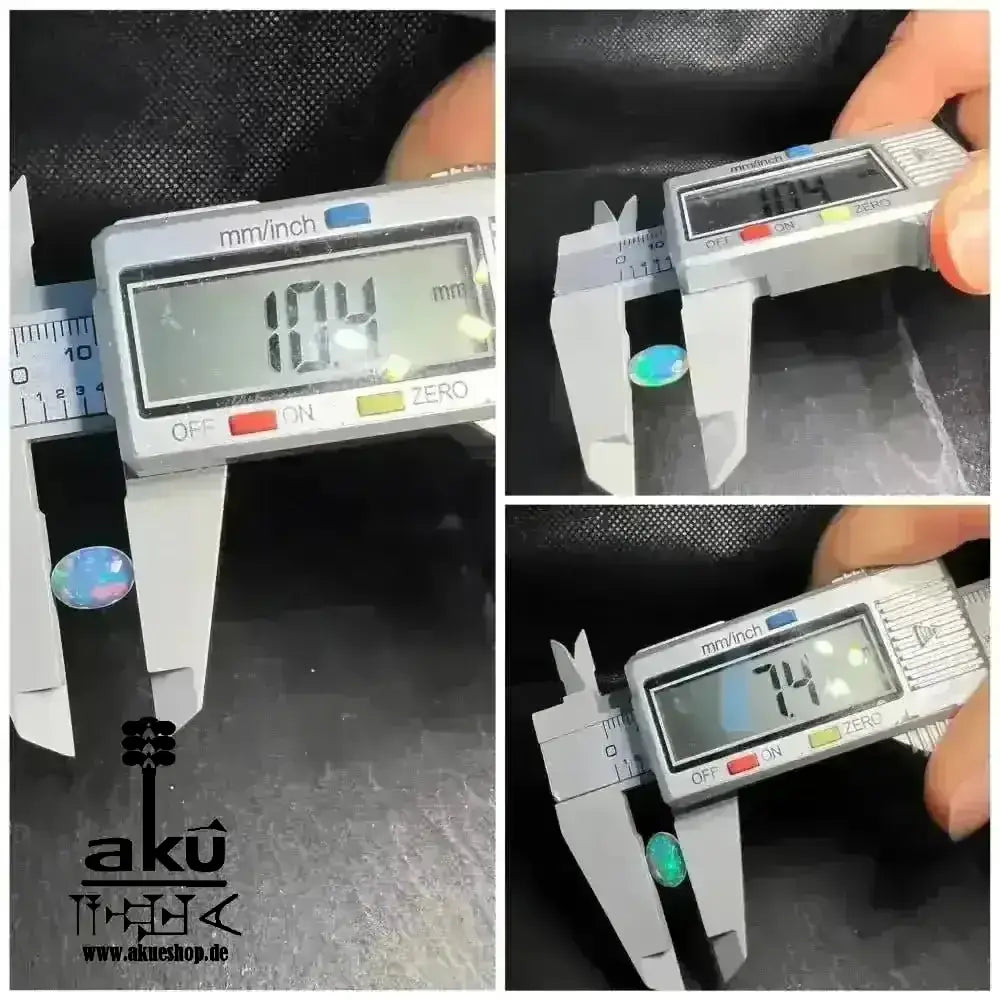 Natürlicher Weißer Opal 7 facettierte Edelsteine 7.5Ct vollfeuer Äthiopisch unbehandelt - AkueShop