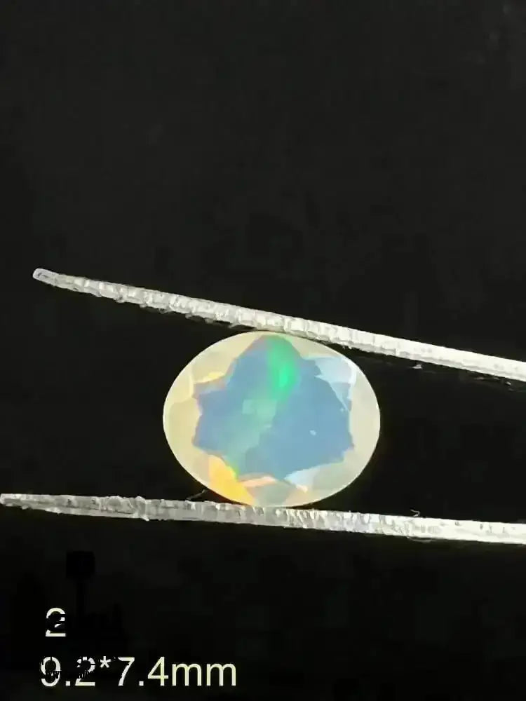 Natürlicher Weißer Opal 7 facettierte Edelsteine 7.5Ct vollfeuer Äthiopisch unbehandelt - AkueShop