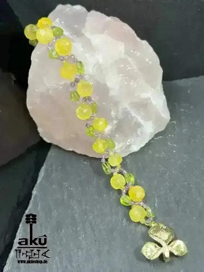 Peridot Amethyst Citrin Armband, natürlichen Edelsteinen vegoldete Schmuck, chakrenenergie - AkueShop