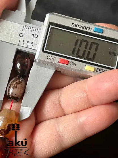 Gebetskette aus rotem Jemen-Achat 10*14mm handgefertigte Qualität aus Deutschland.