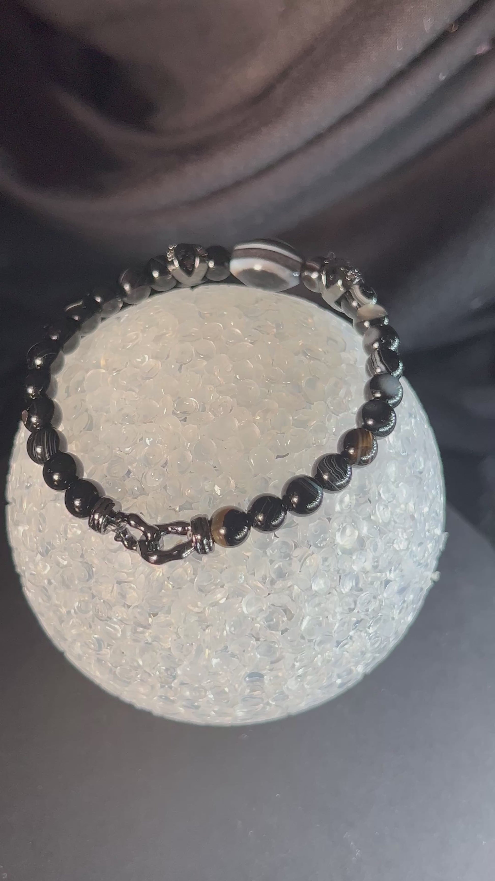 Sulemani schwarz Hakik Aqeeq Stein Armband natürlich Sülemani Achat Wurzelchakra Heilungsenergie, schneller Versand,.
