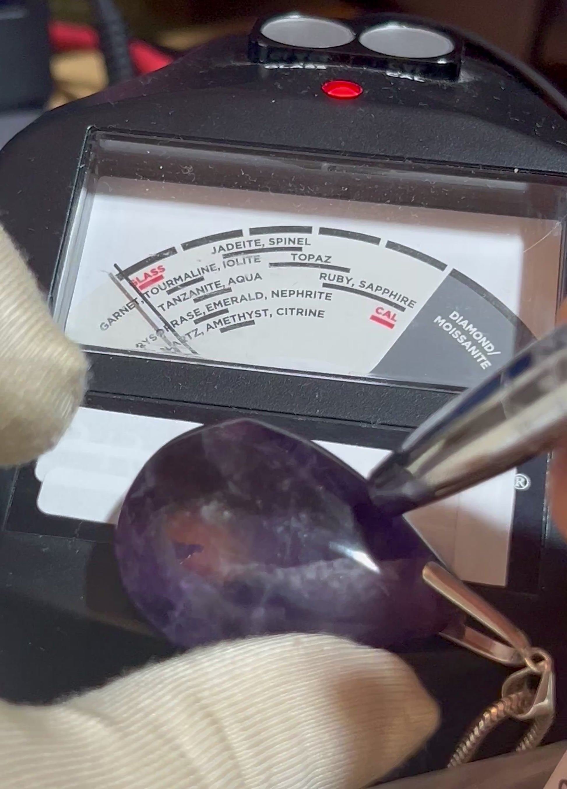 Natürliches Amethyst Halskette Lili Edelstein 925Er Silber Kronen & Drittenauge Chakra