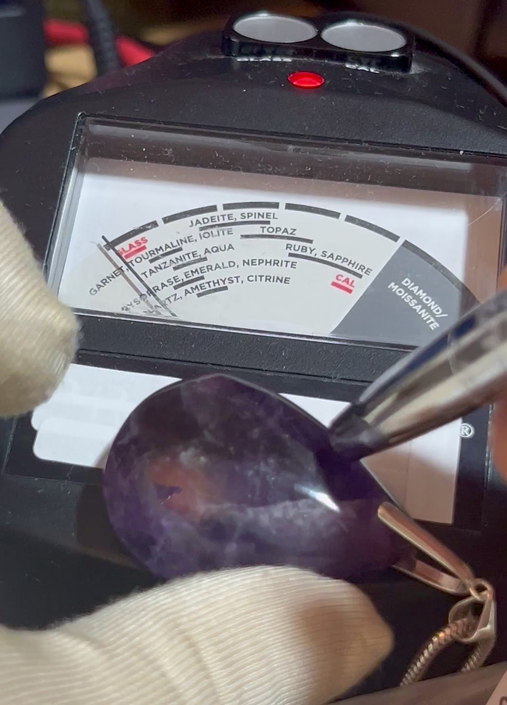 Natürliches Amethyst Halskette Lili Edelstein 925Er Silber Kronen & Drittenauge Chakra