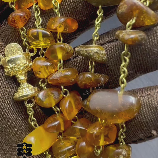 Bernstein Rosenkranz, Handgefertigte Schmuck, vintage Schmuck, Geschenke für sie und ihn, alt bernstein 