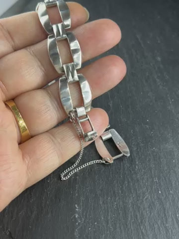 Vintage breites Armband 835 Silber massive Ausführung.