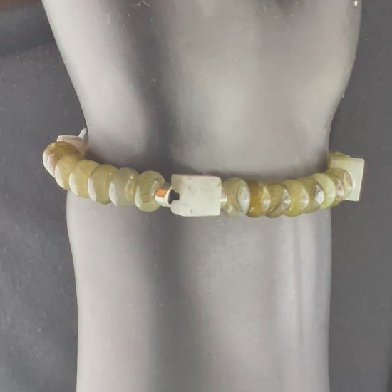 7 Chakren Armband natürliche Labradorit Edelsteine Meditationsenergie 925er Silber Armband