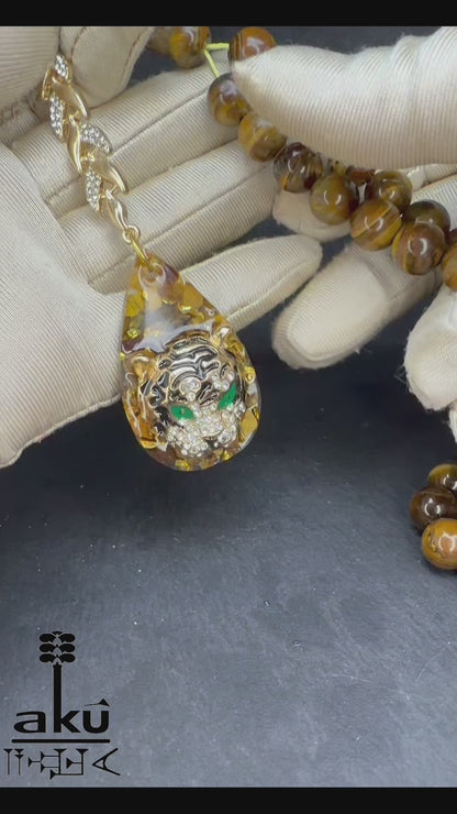 Tigerauge Tasbih, islamische Geschenke