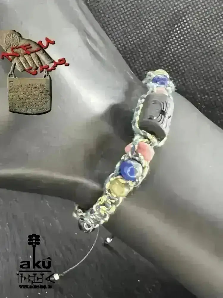 Skorpion Sternzeichen Glückssteine Armband, Edelsteine Labradorit, Lapislazuli, Rhodonit & Achat - AkueShop