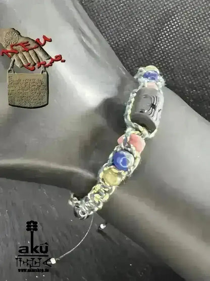 Skorpion Sternzeichen Glückssteine Armband, Edelsteine Labradorit, Lapislazuli, Rhodonit & Achat - AkueShop