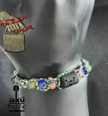 Skorpion Sternzeichen Glückssteine Armband, Edelsteine Labradorit, Lapislazuli, Rhodonit & Achat - AkueShop