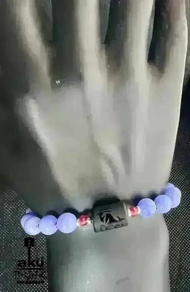 Steinbock Armband Sternzeichen Glückskristalle , natürliche Edelsteine, Spitzenachat Granat Chakren positive Energie handgemachte Reiki Meditation Heilung - AkueShop