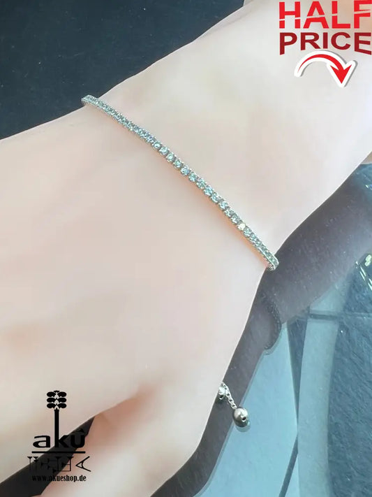 Vintage 1980s Jahren 925er Silber Tennisarmband, verstellbar Große, günstig Geschenk , Muttertag, Valentinstag, für allem mit LIEBE.